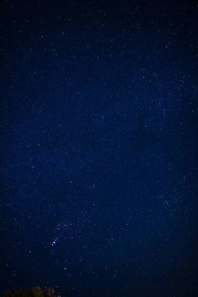 Зірки Чумацького Шляху Зоряне Небо Сфотографували Довгим Перебуванням Віддаленому Передмісті — стокове фото