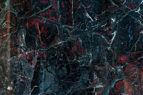 Черный оникс с красными пятнами текстуры
