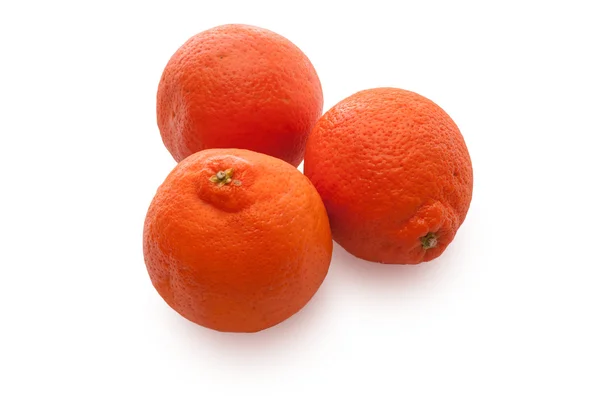 Oranje vruchten op een witte achtergrond — Stockfoto