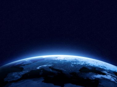Earth at night  clipart
