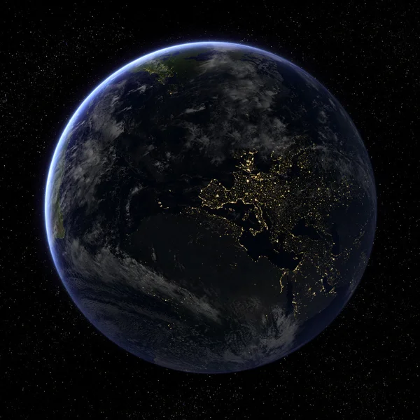 Die Erde aus dem All — Stockfoto