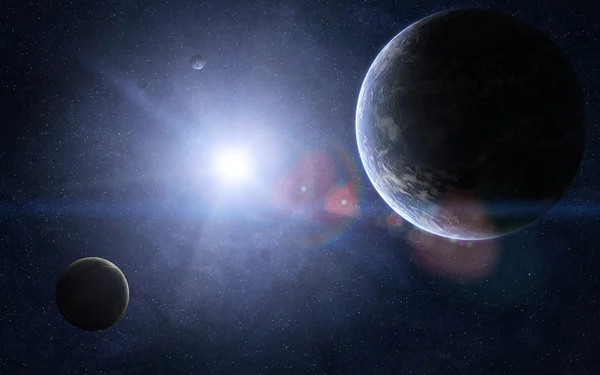 Planetas no espaço — Fotografia de Stock