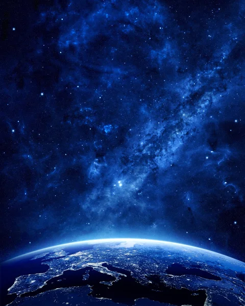 Terra à noite — Fotografia de Stock