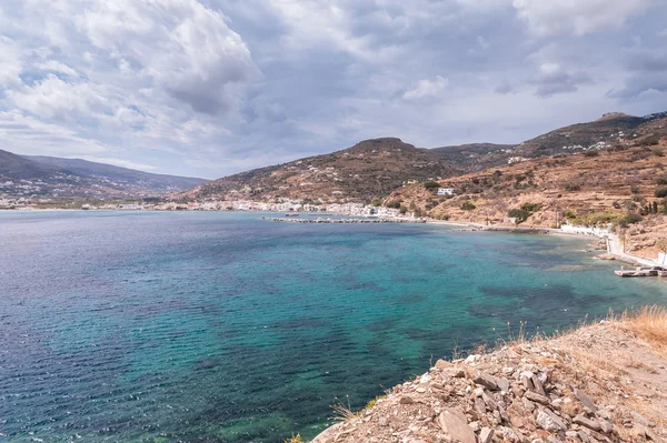 Greek beach on Andros — Stock Photo, Image