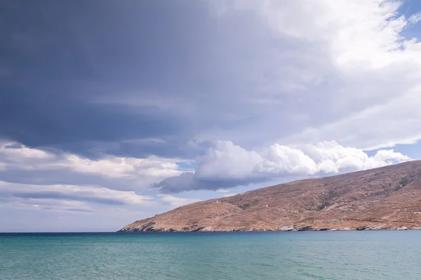 Vista costera de la isla de Andros — Foto de Stock