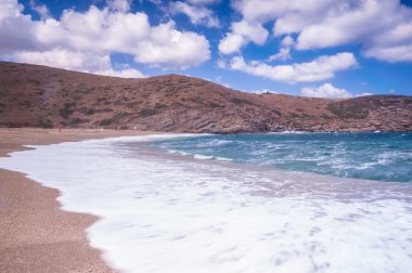 Terk edilmiş batık Andros, Yunanistan