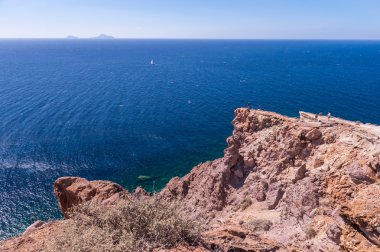 Santorini Adası Deniz Manzaralı