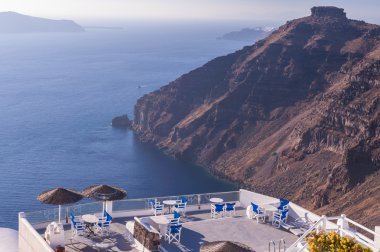 Görünüm Caldera, Santorini, Yunanistan