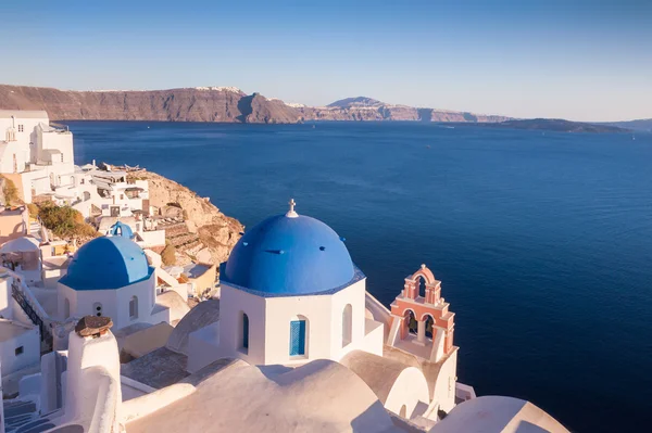 Church roof on Santorini — Stock Photo, Image