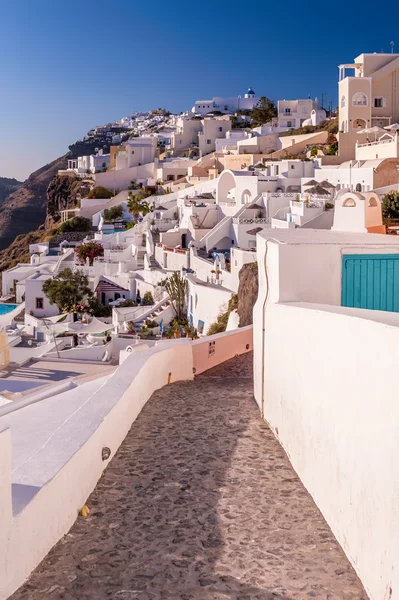 Caminho em Fira, Santorini — Fotografia de Stock