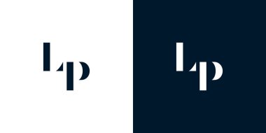 Soyut LP logosu. Bu logo, yaratıcı bir şekilde soyut yazı karakterine sahip. Hangi şirket ya da markanın başlattığı bu başlangıç noktası için uygun olacaktır.