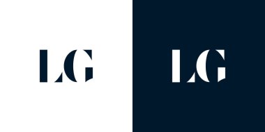 Soyut LG logosu. Bu logo, yaratıcı bir şekilde soyut yazı karakterine sahip. Hangi şirket ya da markanın başlattığı bu başlangıç noktası için uygun olacaktır.