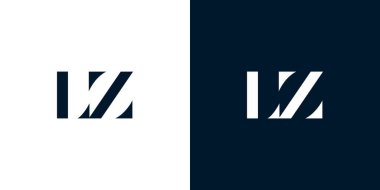 Soyut LZ logosu. Bu logo, yaratıcı bir şekilde soyut yazı karakterine sahip. Hangi şirket ya da markanın başlattığı bu başlangıç noktası için uygun olacaktır.