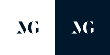 Soyut harf MG logosu. Bu logo, yaratıcı bir şekilde soyut yazı karakterine sahip. Hangi şirket ya da markanın başlattığı bu başlangıç noktası için uygun olacaktır.
