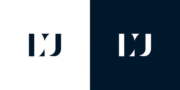 摘要Lu标识 这个标志以创造性的方式与抽象字体结合在一起 适用于那些公司或品牌的首字母首字母缩写 — 图库矢量图片