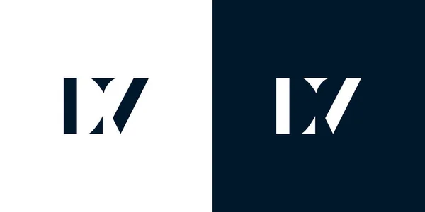Lettre Abstraite Logo Logo Incorporer Avec Police Caractères Abstraite Manière — Image vectorielle