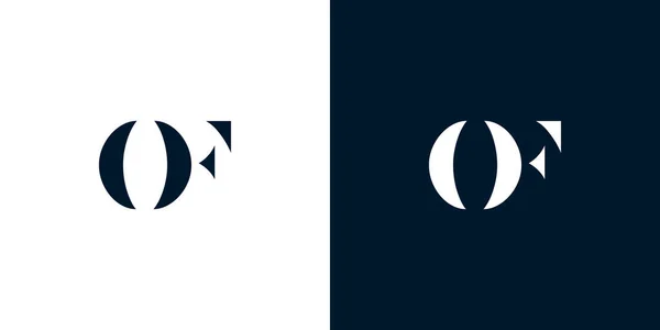 Carta Abstracta Del Logotipo Este Logotipo Incorporan Con Tipografía Abstracta — Archivo Imágenes Vectoriales