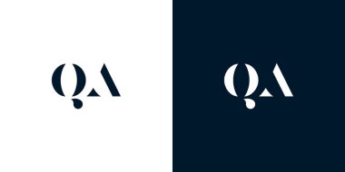 Soyut soru-cevap logosu. Bu logo, yaratıcı bir şekilde soyut yazı karakterine sahip. Hangi şirket ya da markanın başlattığı bu başlangıç noktası için uygun olacaktır..