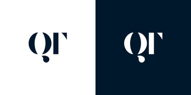 Soyut harf QT logosu. Bu logo, yaratıcı bir şekilde soyut yazı karakterine sahip. Hangi şirket ya da markanın başlattığı bu başlangıç noktası için uygun olacaktır..
