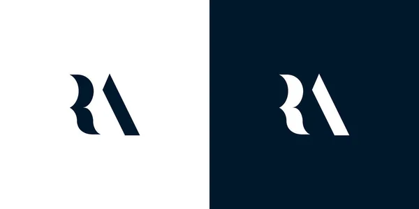 Soyut harf RA logosu. Bu logo, yaratıcı bir şekilde soyut yazı karakterine sahip. Hangi şirket ya da markanın başlattığı bu başlangıç noktası için uygun olacaktır..