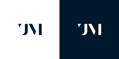 Soyut harf UM logosu. Bu logo, yaratıcı bir şekilde soyut yazı karakterine sahip. Hangi şirket ya da markanın başlattığı bu başlangıç noktası için uygun olacaktır..