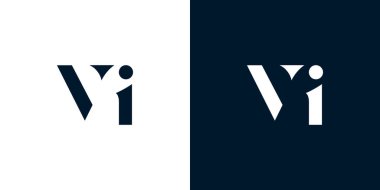 VI harfinin soyut logosu. Bu logo, yaratıcı bir şekilde soyut yazı karakterine sahip. Hangi şirket ya da markanın başlattığı bu başlangıç noktası için uygun olacaktır..