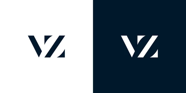Soyut VZ logosu. Bu logo, yaratıcı bir şekilde soyut yazı karakterine sahip. Hangi şirket ya da markanın başlattığı bu başlangıç noktası için uygun olacaktır..