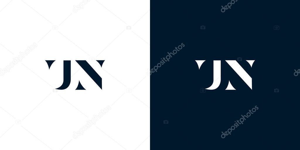 Abstract letter UN logo. This logo incorporate with abstract typeface in the creative way.It will be suitable for which company or brand name start those initial.