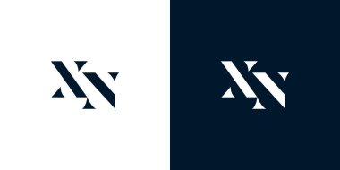 Soyut harf XN logosu. Bu logo, yaratıcı bir şekilde soyut yazı karakterine sahip. Hangi şirket ya da markanın başlattığı bu başlangıç noktası için uygun olacaktır..