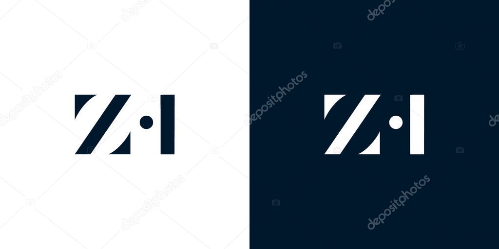 Abstract letter ZH logo. This logo incorporate with abstract typeface in the creative way.It will be suitable for which company or brand name start those initial.