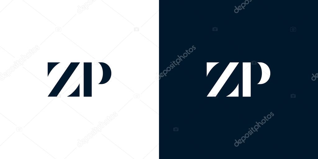 Abstract letter ZP logo. This logo incorporate with abstract typeface in the creative way.It will be suitable for which company or brand name start those initial.