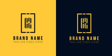 Minimalist soyut ilk harf CZ logosu. Bu simge iki soyut harf ve yaratıcı şekilde dikdörtgen ile birleştirilir. Bu başlangıç için hangi şirket veya markanın adı uygun olacaktır.