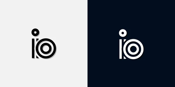 Modern Abstrakt Inledande Bokstav Logotyp Denna Ikon Införliva Med Två — Stock vektor