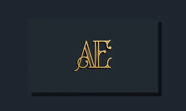 Minimal Inline stil AE logosu. Bu logo yaratıcı bir şekilde modern yazı karakterine sahip. Hangi şirket ya da markanın bu ilk adı başlatacağı için uygun olacaktır..
