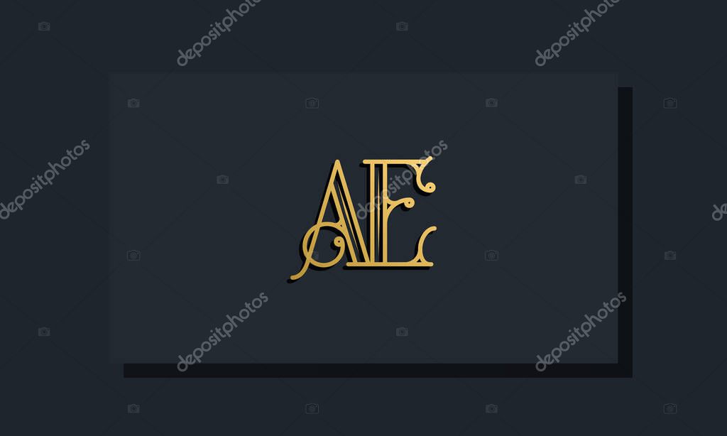 Minimal Inline style Initial AE logo. This logo incorporate with modern typeface in the creative way.It will be suitable for which company or brand name start those initial.