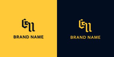 Minimalist AB logosu harfleri. Bu logo modern yazı karakterini yaratıcı bir şekilde birleştirdi. Bu başlangıç için hangi şirket veya markanın adı uygun olacaktır.