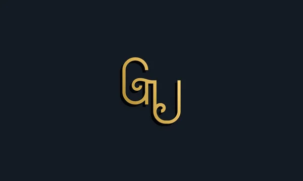Luxury Fashion Initial Letter Logo Icon Incorporate Modern Typeface Creative — Stock Vector