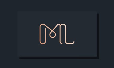 İlk harf ML logosu. Bu logo, klip yazı tipinden esinlenilmiştir. Hangi şirket veya markanın bu ilk uygulamayı başlattığı için uygun olacaktır.