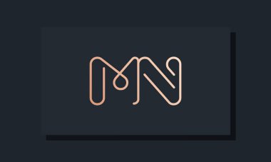 İlk harf MN logosu. Bu logo, klip yazı tipinden esinlenilmiştir. Hangi şirket veya markanın bu ilk uygulamayı başlattığı için uygun olacaktır.