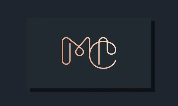 Мінімальний Логотип Початкової Літери Натхнення Логотипу Шрифту Кліпу Підійде Щоб — стоковий вектор