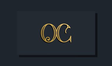 Asgari Inline stili İlk OC logosu. Bu logo yaratıcı bir şekilde modern yazı karakterine sahip. Hangi şirket ya da markanın bu ilk adı başlatacağı için uygun olacaktır..