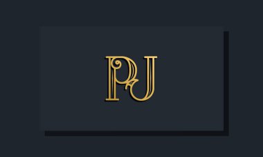 Minimal Inline stili PJ logosu. Bu logo yaratıcı bir şekilde modern yazı karakterine sahip. Hangi şirket ya da markanın bu ilk adı başlatacağı için uygun olacaktır..
