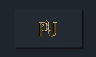 Minimal Inline stili ilk PU logosu. Bu logo yaratıcı bir şekilde modern yazı karakterine sahip. Hangi şirket ya da markanın bu ilk adı başlatacağı için uygun olacaktır..