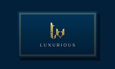 Klasik kraliyet ilk harfleri LV logosu. Bu logo yaratıcı bir şekilde lüks yazı karakteri ile birleşiyor. Kraliyet, Butik, Otel, Heraldic, Moda ve Mücevherat için uygun olacak..