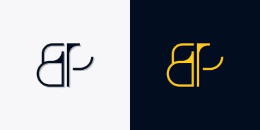 Minimalist soyut ilk harfler BP logosu. Bu logo, yaratıcı bir şekilde soyut yazı karakterine sahip. Hangi şirket ya da markanın başlattığı bu başlangıç noktası için uygun olacaktır..