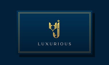 Klasik kraliyet baş harfleri VJ logosu. Bu logo yaratıcı bir şekilde lüks yazı karakteri ile birleşiyor. Kraliyet, Butik, Otel, Heraldic, Moda ve Mücevherat için uygun olacak..