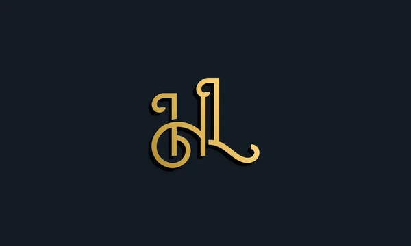 Роскошная Мода Начальная Буква Логотип Иконка Вписывается Современный Шрифт Творческим — стоковый вектор