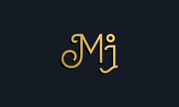 Mode Luxe Lettre Initiale Logo Cette Icône Intègre Manière Créative — Image vectorielle