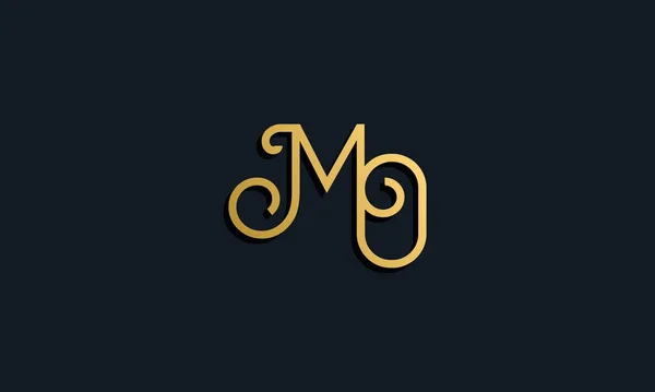 Logo Lettera Iniziale Moda Lusso Questa Icona Incorpora Con Caratteri — Vettoriale Stock