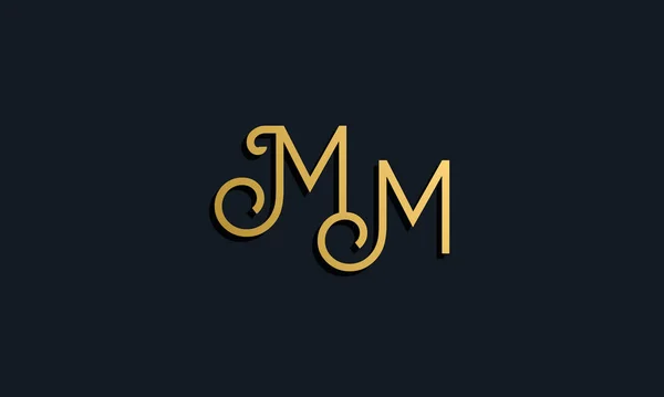Mode Luxe Lettre Initiale Logo Cette Icône Intègre Manière Créative — Image vectorielle
